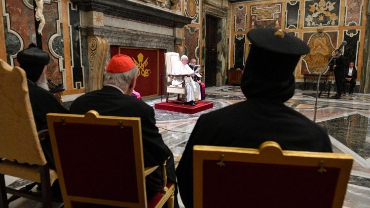 L'udienza in Sala Clementina