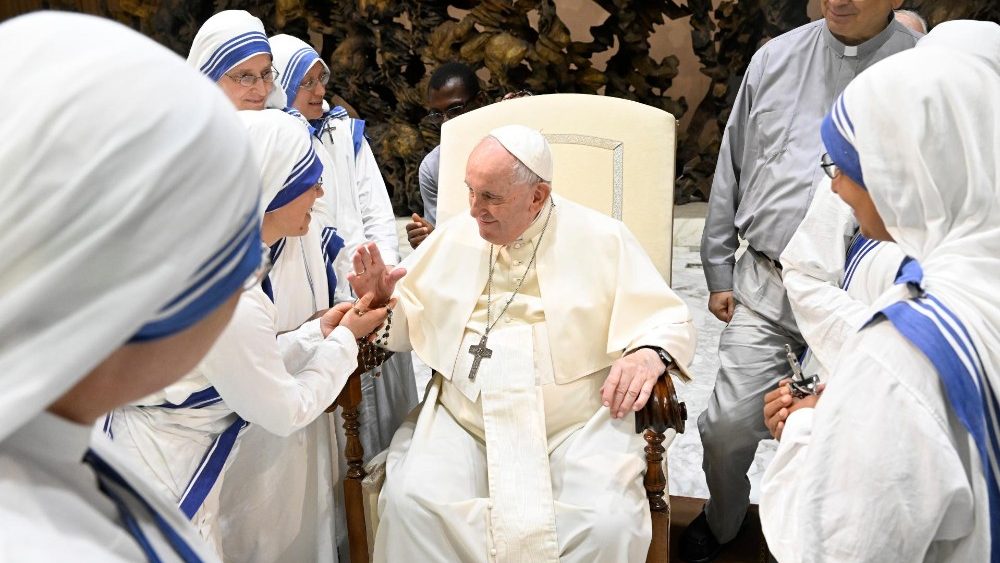 Papst Franziskus bei der Generalaudienz an diesem Mittwoch