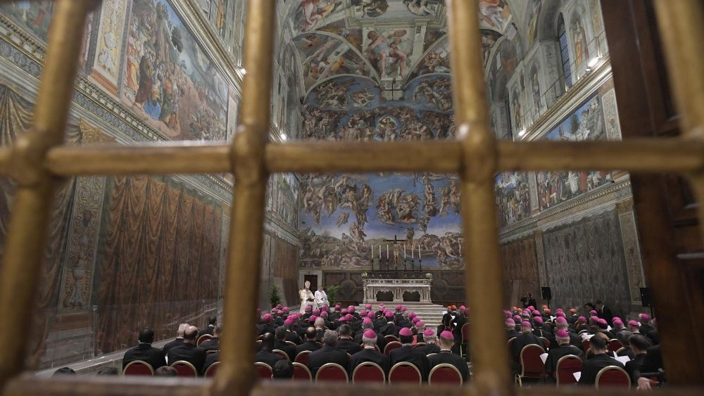 I Vespri con i Rappresentanti pontifici nella Cappella Sistina