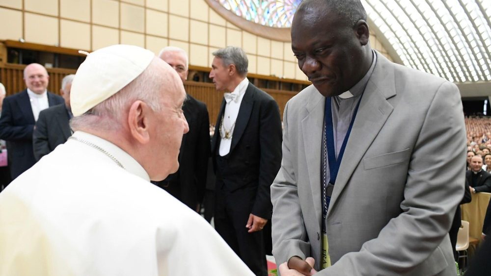 Papa Francisco com participantes do Congresso Internacional de Catequistas