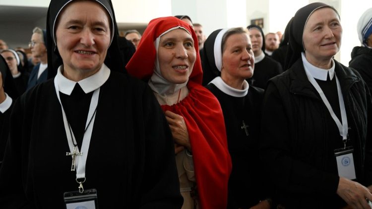 Religiosas no encontro com o Papa Francisco