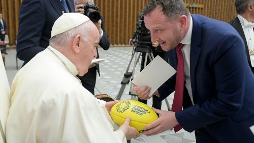 Papst ruft zu Zusammenhalt im Sport und zum Einsatz für Frieden