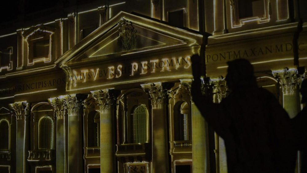 Projeção na Basílica de São Pedro 