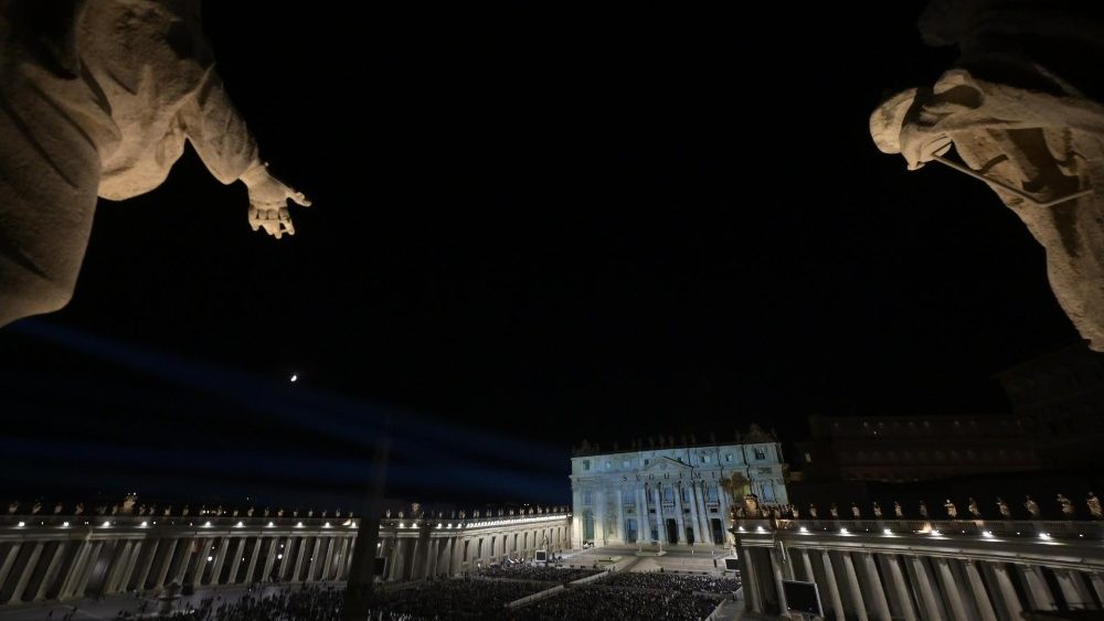 Projeção na Basílica de São Pedro 