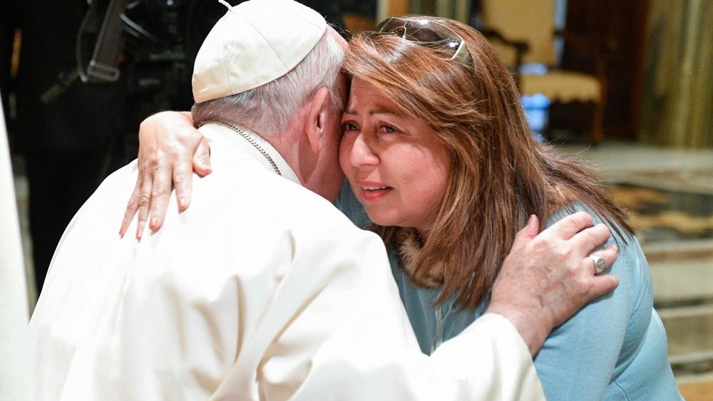Os peregrinos na audiência com Francisco no Vaticano