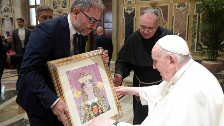 Die Audienz im Vatikan für die Gemeinschaft Comunità Frontiera