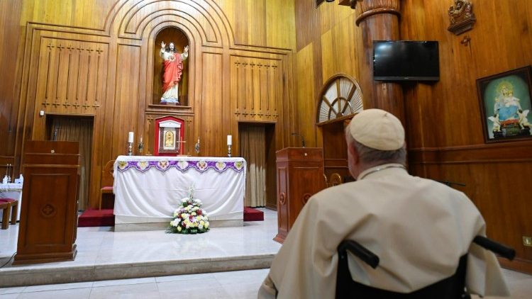 Ֆրանչիսկոս Պապը Սուրբ Սիրտ հնագոյն եկեղեցւոյ մէջ