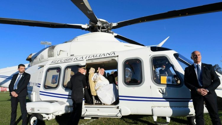 Kurz vor dem Abflug aus Asti