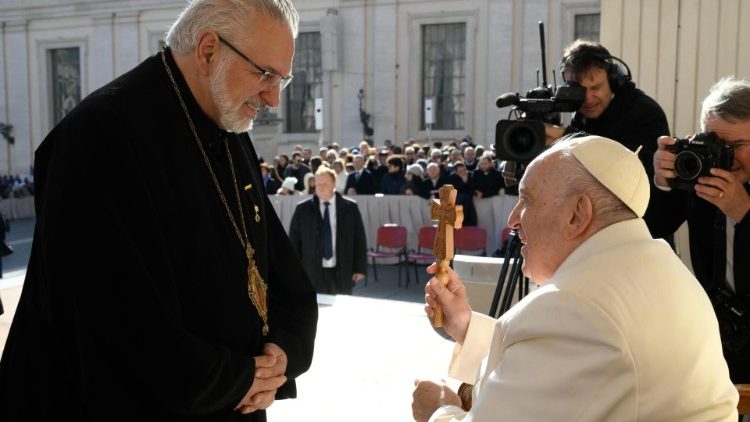 на загальній аудієнції з Папою Франциском