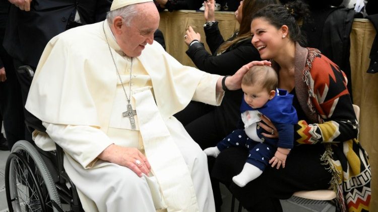 Franziskus bei der Audienz an diesem Freitag