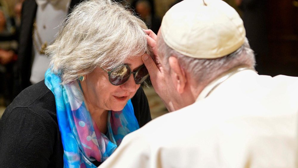 Audiência do Papa Francisco aos membros do Conselho Nacional da União Italiana de Cegos e Deficientes Visuais (Vatican Media)