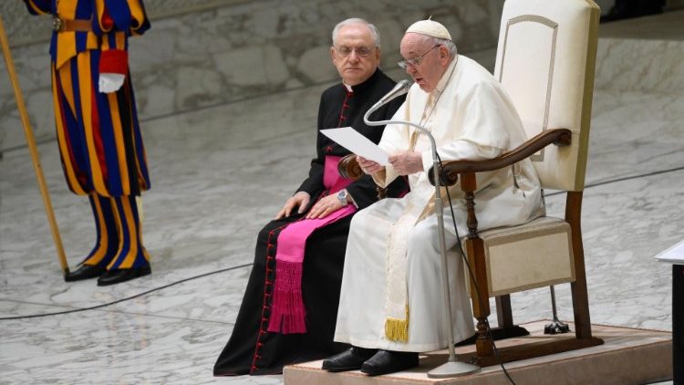 Papst Franziskus bei der Generalaudienz am Mittwoch