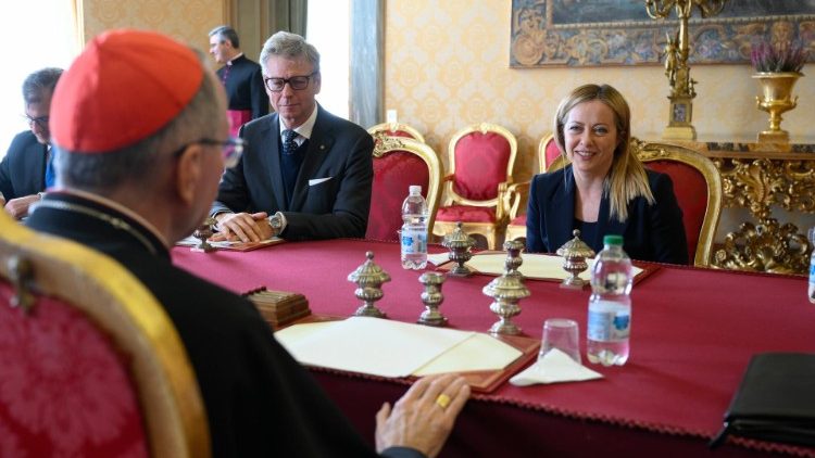 Meloni in Segreteria di Stato