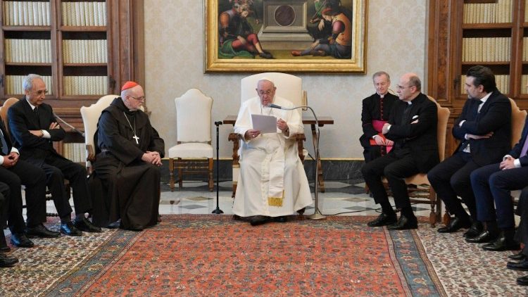 Падчас аўдыенцыі для чальцоў Еўрапейскага інстытута міжнародных даследаванняў у Саламанцы