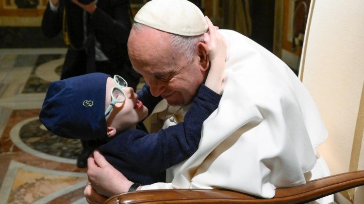 Die Mitglieder des Solidarnetzwerkes ASSIFERO waren an diesem Donnerstag bei Papst Franziskus