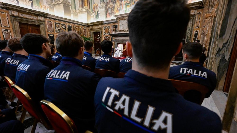 Падчас сустрэчы з прадстаўнікамі Італьянскай федэрацыі валейбола