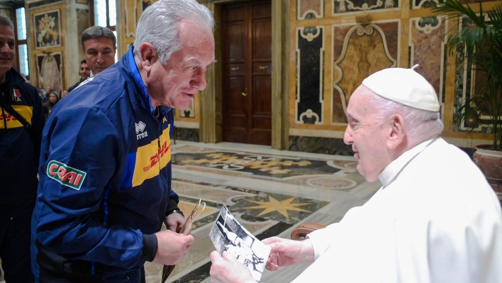 Падчас сустрэчы з прадстаўнікамі Італьянскай федэрацыі валейбола