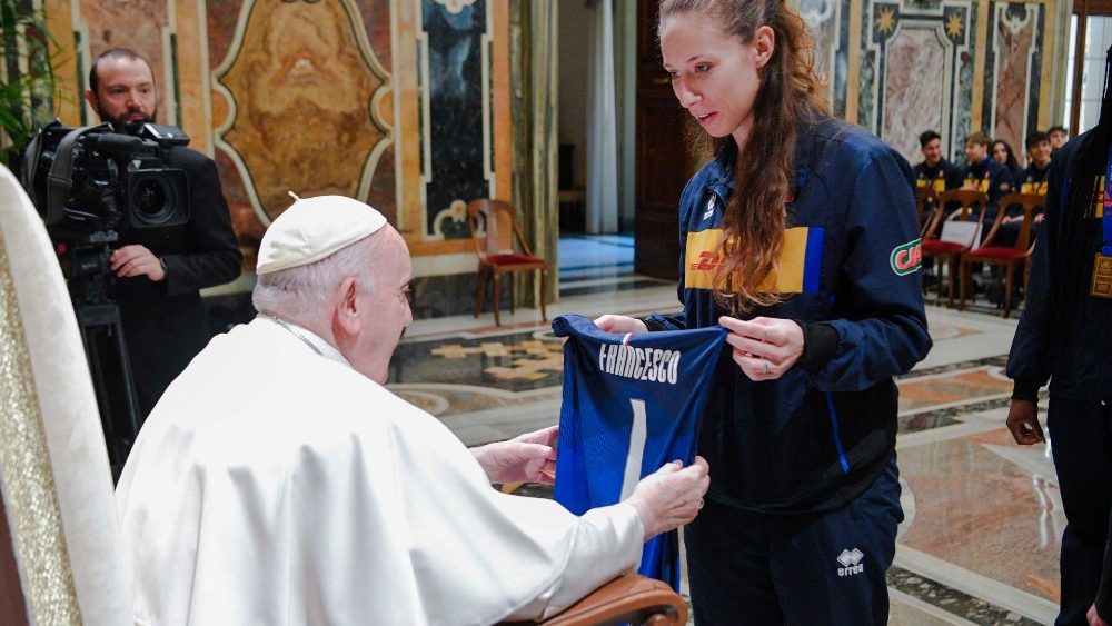 Падчас сустрэчы з прадстаўнікамі Італьянскай федэрацыі валейбола