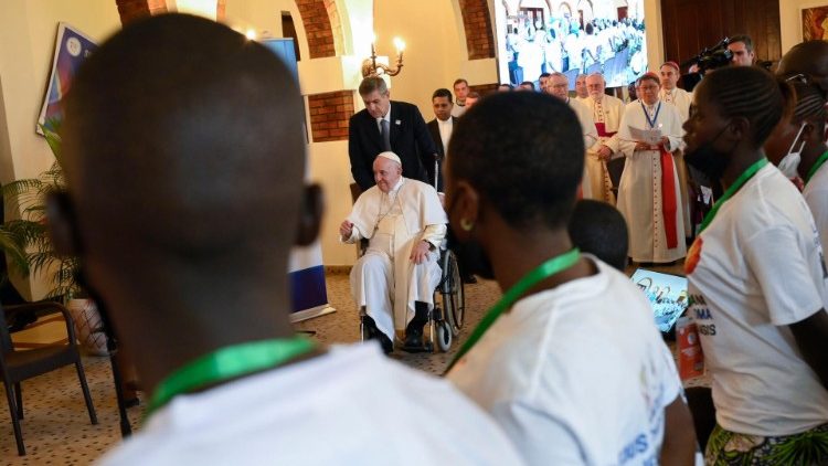 Pope Francis in DRC - Meeting with Survivors of Violence in the Eastern Part of the Country 