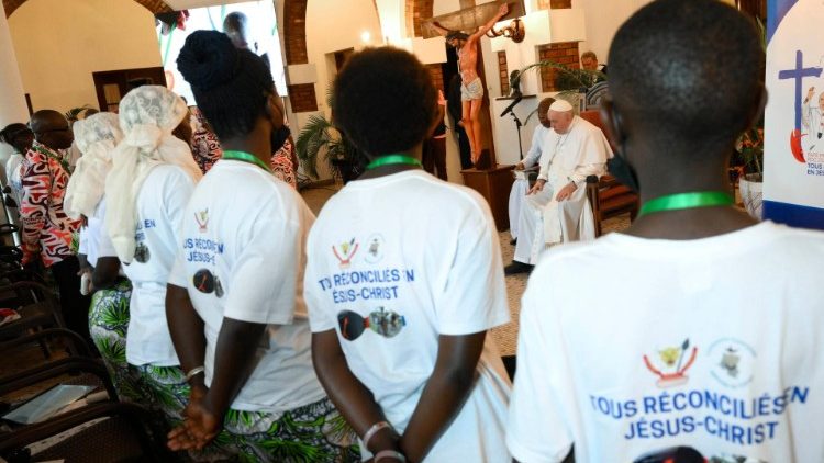Pope Francis in DRC - Meeting with Survivors of Violence in the Eastern Part of the Country 