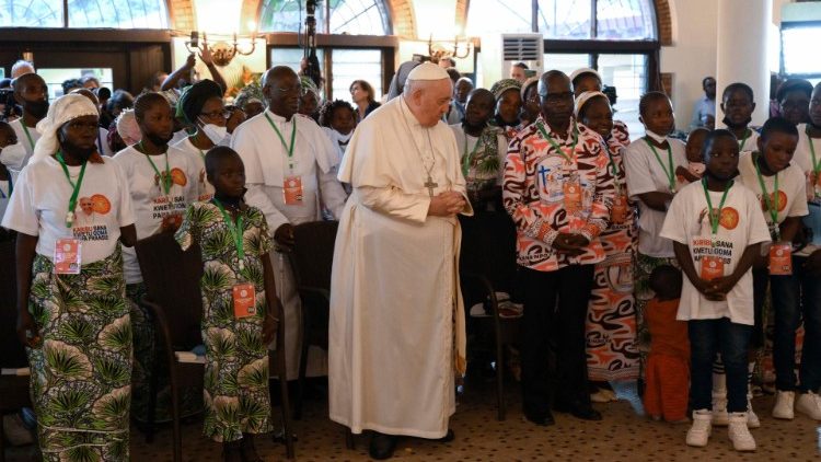 Pope Francis in DRC - Meeting with Survivors of Violence in the Eastern Part of the Country 