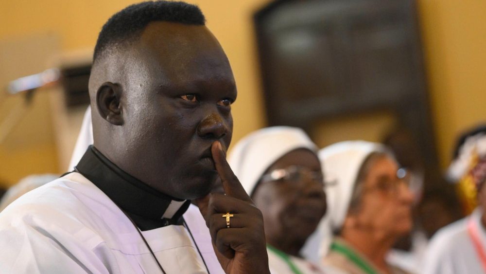 Сустрэча Папы з духавенствам Паўднёвага Судана