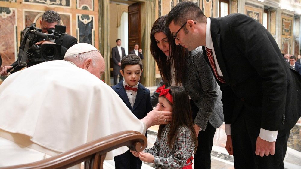 Il Papa con esponenti dell'Area Medica del Servizio di Pastorale Sanitaria della Diocesi di Roma