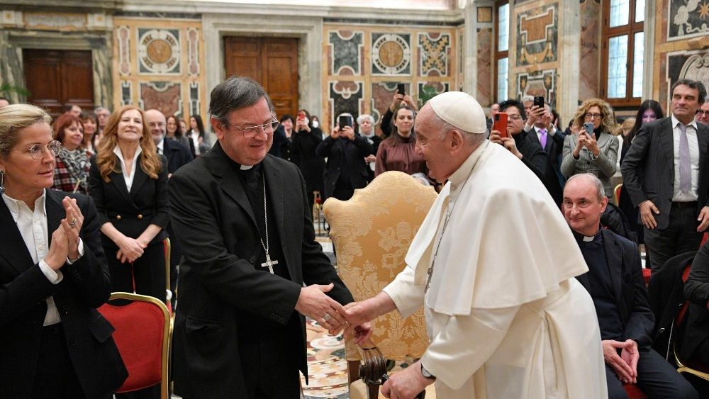 Il Papa con esponenti dell'Area Medica del Servizio di Pastorale Sanitaria della Diocesi di Roma