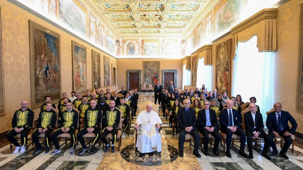 El Papa recibe en audiencia a los miembros de la Asociación "Sport in Vaticano"