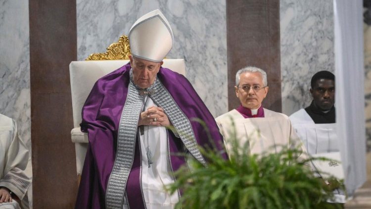 Papst Franziskus an diesem Aschermittwoch