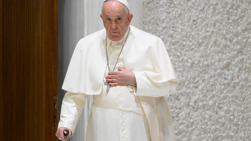 Papa Francisco com Reitores, Professores, Alunos e Funcionários das Universidades e Instituições Pontifícias Romanas na Sala Paulo VI