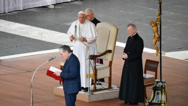 Un momento dell'udienza generale (08-03-2023)