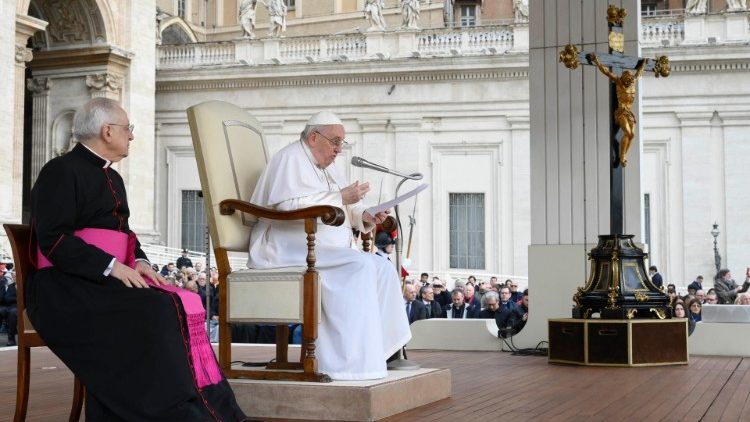 Mercoledì 8 marzo 2023, un momento dell'udienza generale.