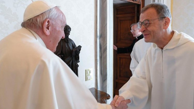 2023.03.09 брат Алоїз на приватній аудієнції в Папи Франциска