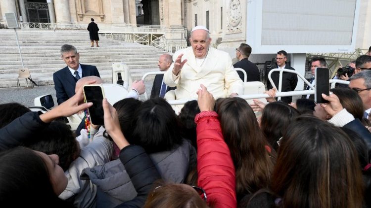 Papst Franziskus bei der Generalaudienz am Mittwoch