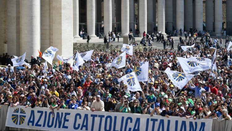 Una rappresentanza dell'Azione Cattolica