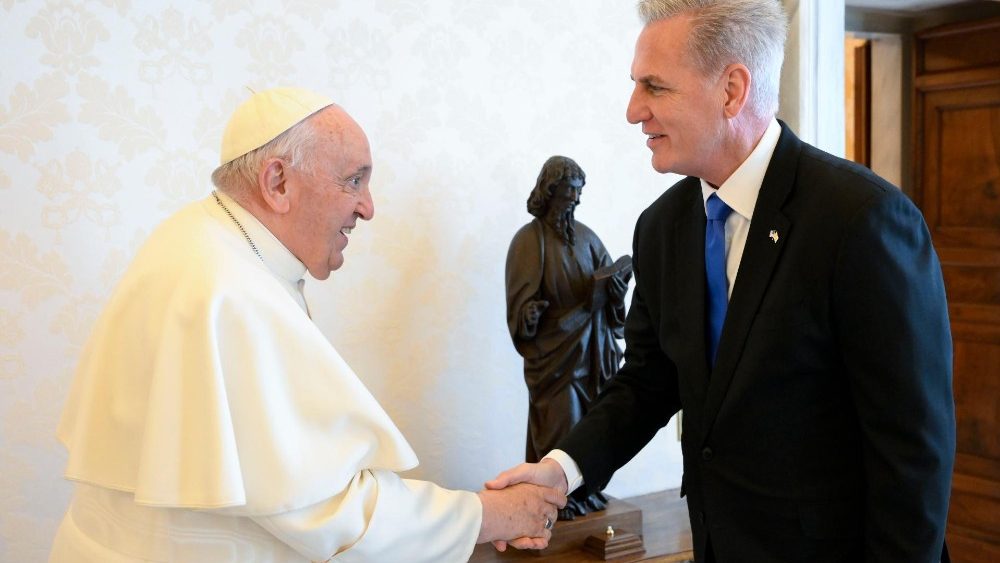 A audiência do Pontífice com o speaker dos EUA, no Vaticano