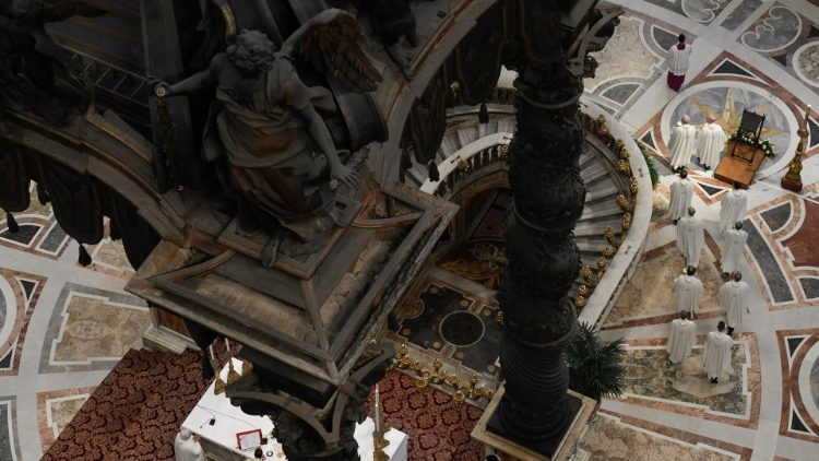 Bei einer Messe im Petersdom