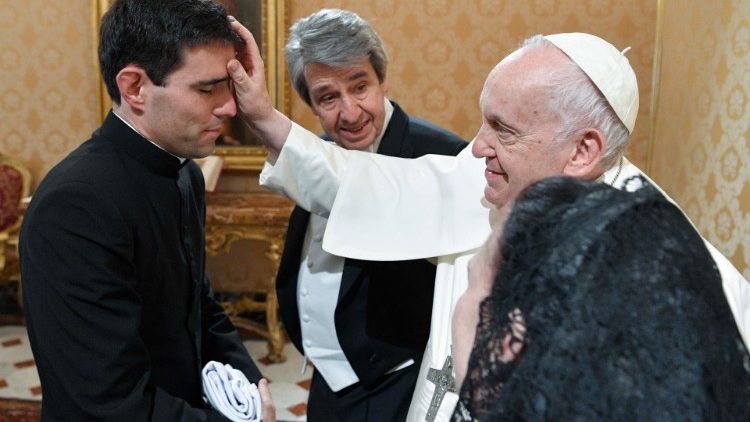 Franziskus bei einer Audienz an diesem Montag