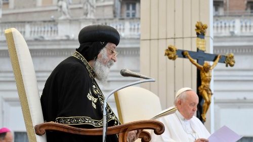 "Dia da amizade copta-católica”, a presença inusitada de Tawadros II na Audiência Geral