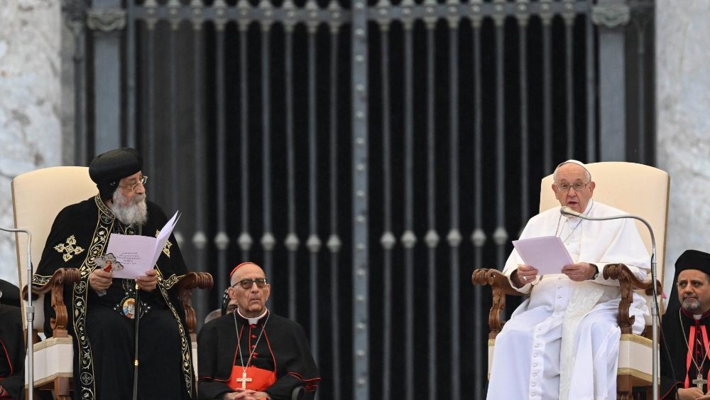 Palavras do Santo Padre ao Patriarca da Igreja Copta-Ortodoxa