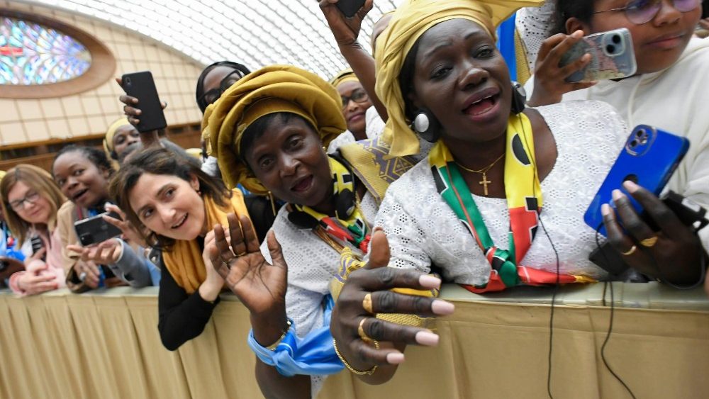 Падчас аўдыенцыі для прадстаўніц Сусветнага саюза каталіцкіх жаночых арганізацый