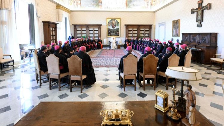 Una immagine della visita ad limina