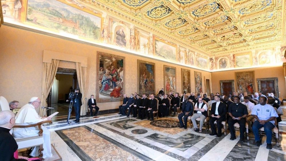 Падчас папскай аўдыенцыі для ўдзельнікаў генеральнага капітула айцоў-асумпцыяністаў