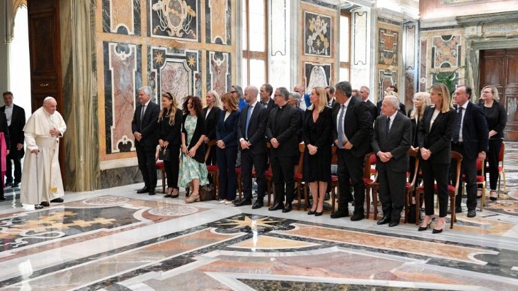 Pope Francis receives delegation from Biagio Agnes International Prize