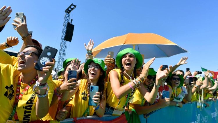 I giovani durante la Gmg di Lisbona