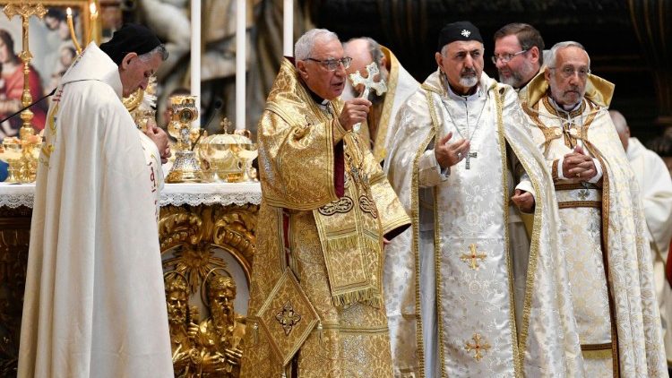La Messa nella Basilica vaticana