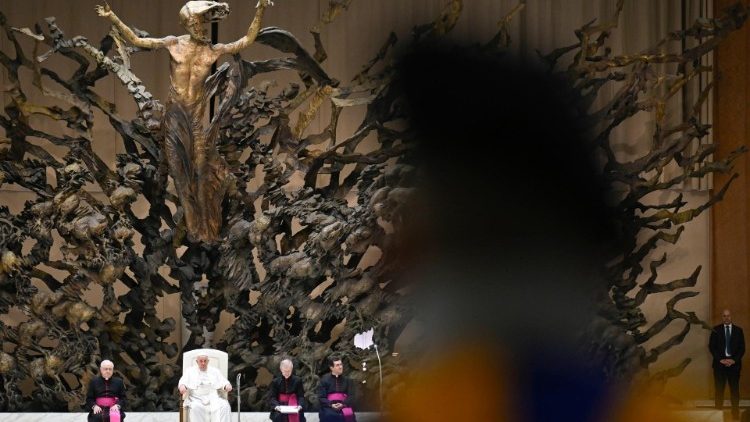 Il Papa durante l'udienza generale