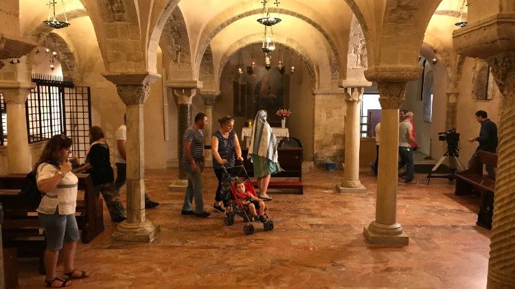 La crypte de Saint-Nicolas à Bari.