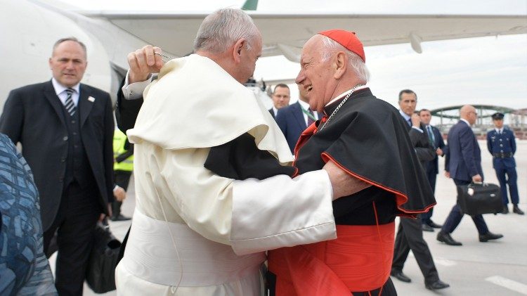 Cardeal Ezzati dá as boas-vindas ao Papa Francisco